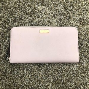 ♠️ Kate Spade Light Pink Leather Zip Wallet ♠️